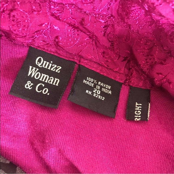 Vintage Velvet Blouse Sheer Brocade Burn Out Size 20 - Picture 10 of 12